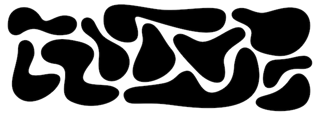 Vector organic drop vector design abstract liquid shapes modern 2000s fluid splashes wavy bubbles