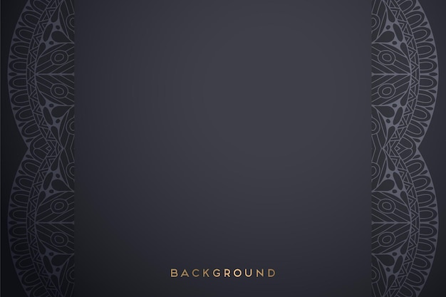 Vector ornamental dark background.