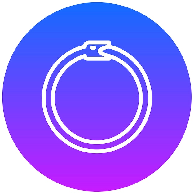 Vector ouroboros vector illustration