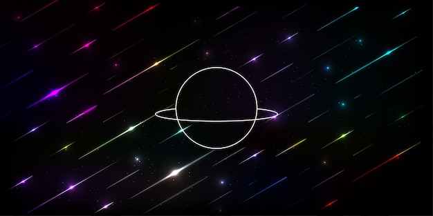 Vector outer space universe design background outer space poster abstract gradient diagonal lines pattern