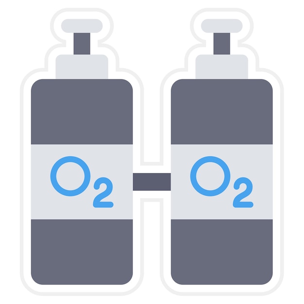 Vector oxygen icon