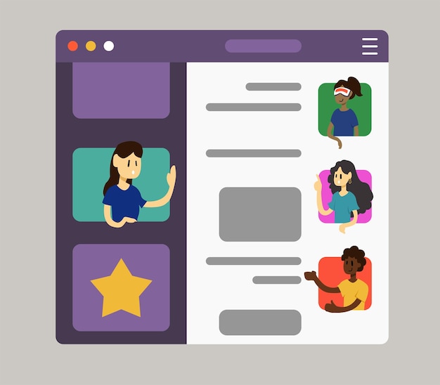 Vector a page with a picture of people on it