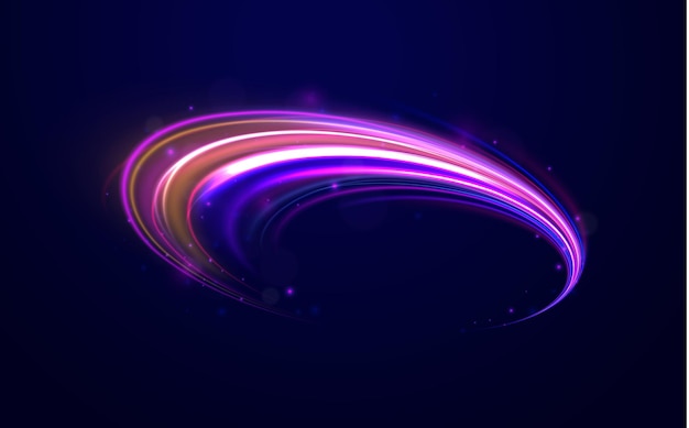 Vector panoramic high speed technology concept light abstract background abstract neon background with