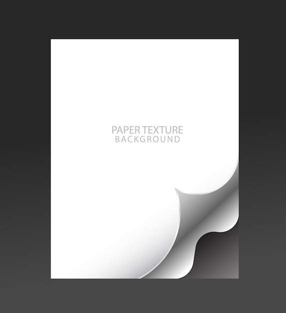 Vector paper curl 3d background