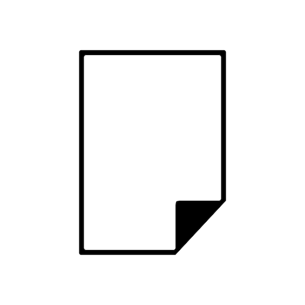 Vector paper icon design vector template simple and modern