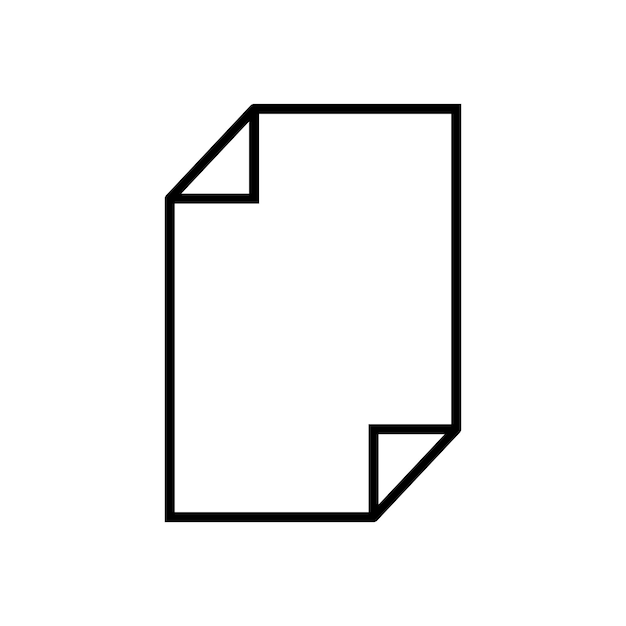 Vector paper icon design vector template simple and modern