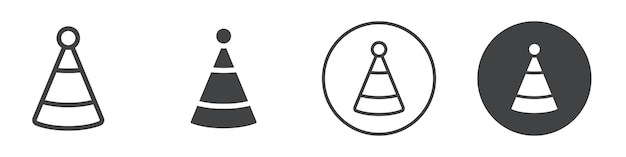 Vector party hat icon icon vector logo outline