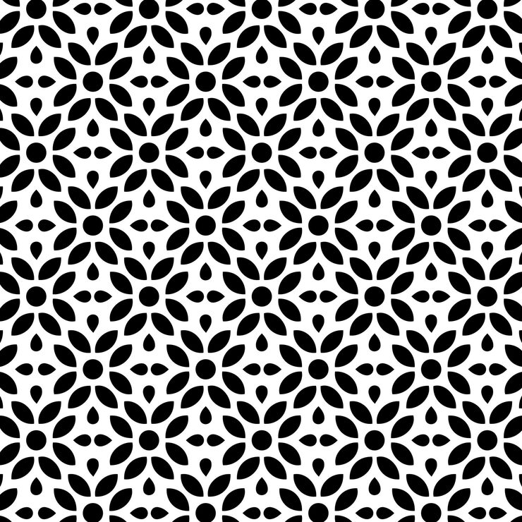 Pattern with abstract style