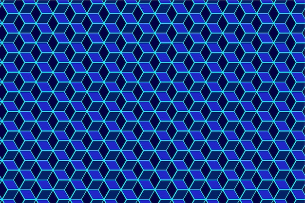 Vector pattern with geometric elements in blue tones abstract gradient background