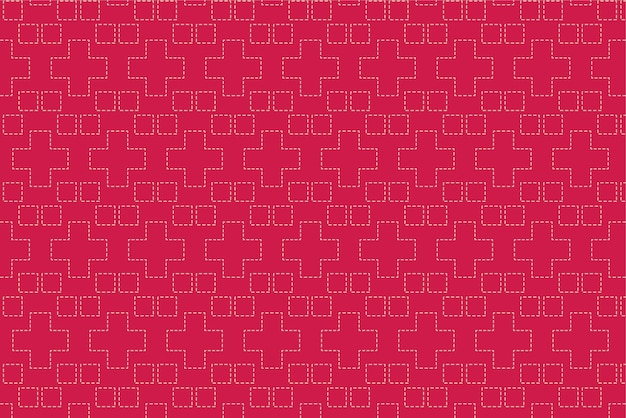 Vector pattern with geometric elements in red tones abstract background