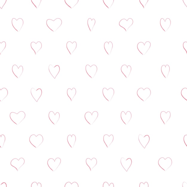 Vector pattern with hearts
