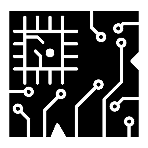 Vector pcb board vector illustration