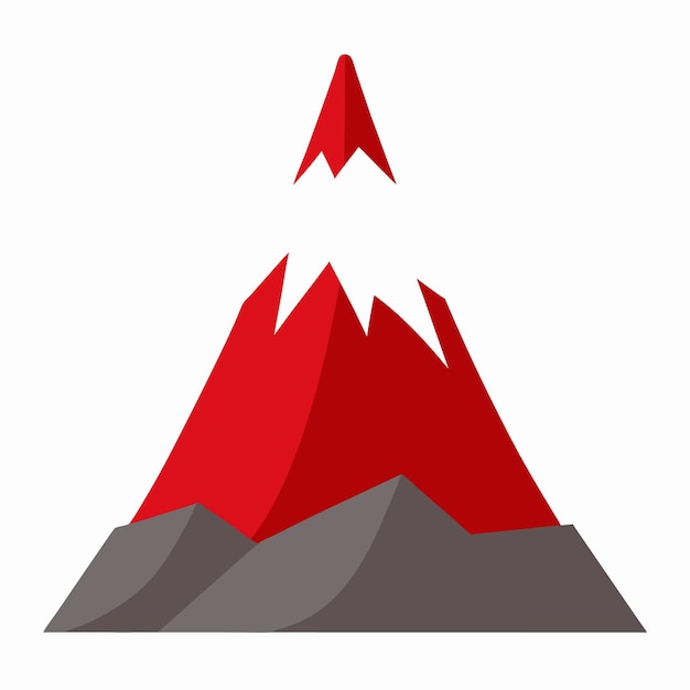 Vector peak vector illustration on white background