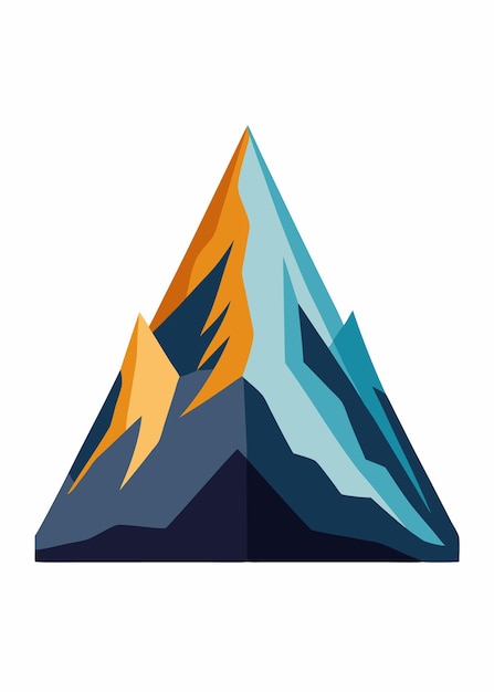 Vector peak vector illustration on white background