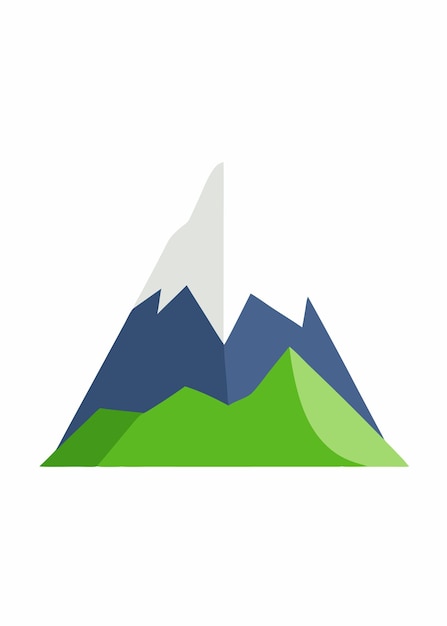 Vector peak vector illustration on white background
