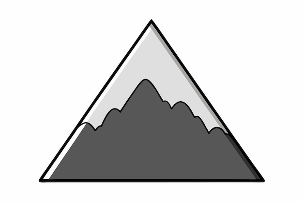 Vector peak vector illustration on white background