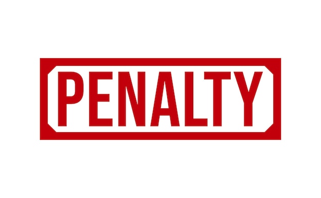 Vector penalty rubber stamp vector illustration on white background