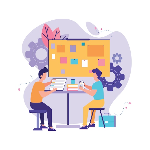 Vector people make a project