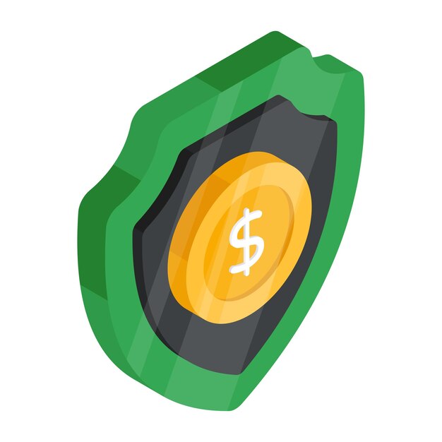 Vector a perfect design icon of financial security
