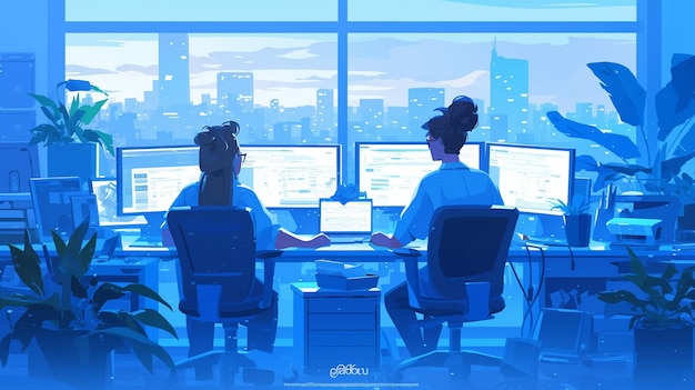 Vector the perfect office environment for employee motivation