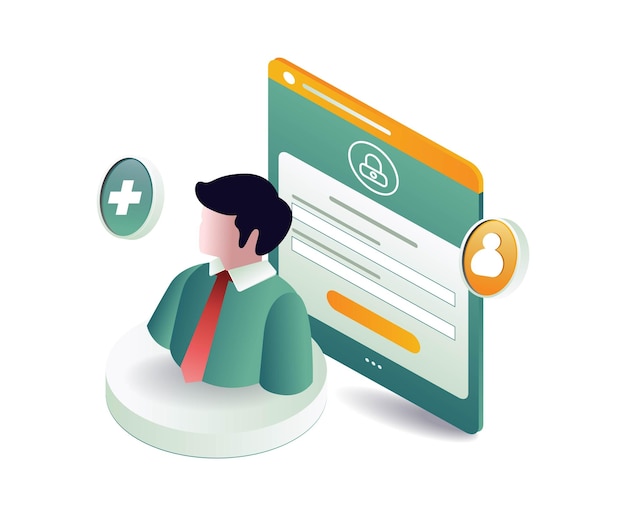 Vector personal data security password window