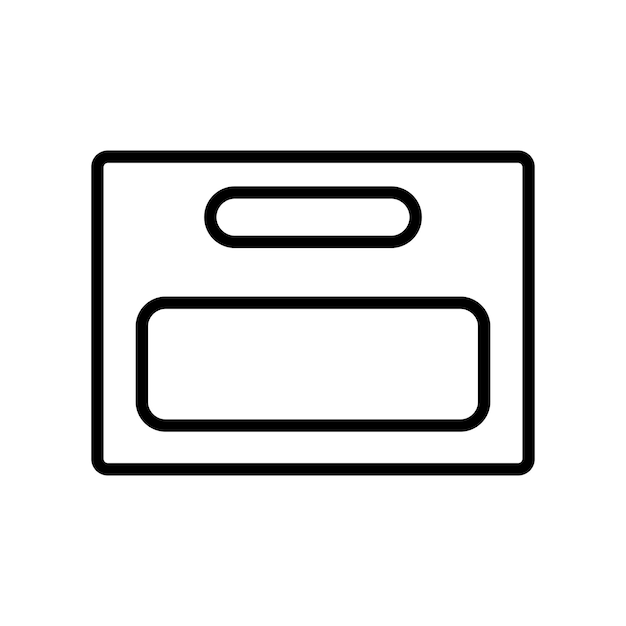 Vector personalized perfection name tag design vector icon template flat