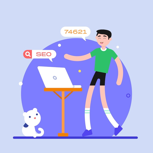 Vector persons doing online chatting flat illustration