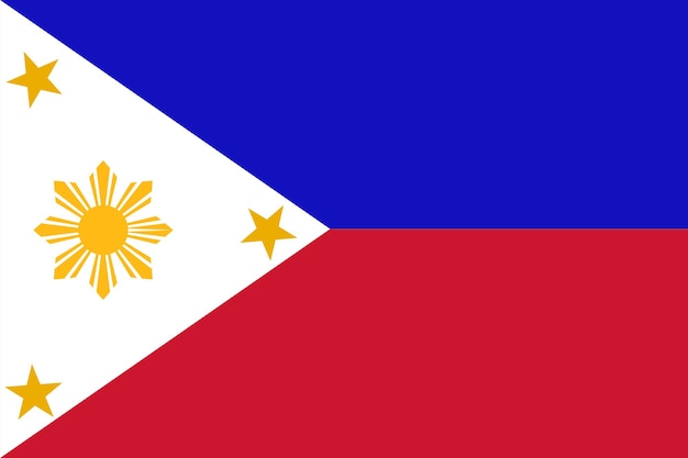 philippines waving flag pattern background realistic national flag design abstract vector template