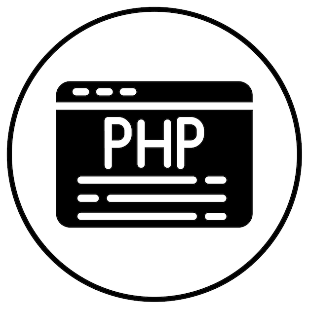 Vector php file icon