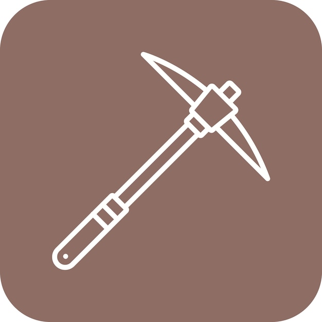Vector pickaxe vector icon can be used for construction tools iconset