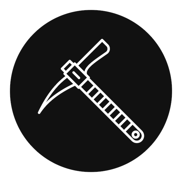 Vector pickaxe vector illustration