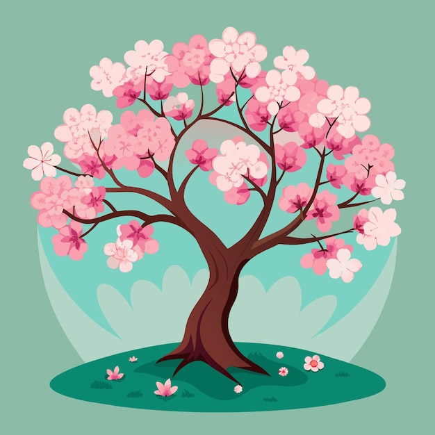 Vector a picture of a cherry blossom