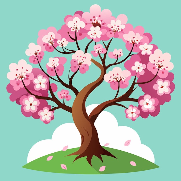 Vector a picture of a cherry blossom