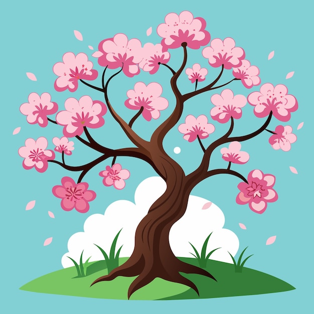 Vector a picture of a cherry blossom