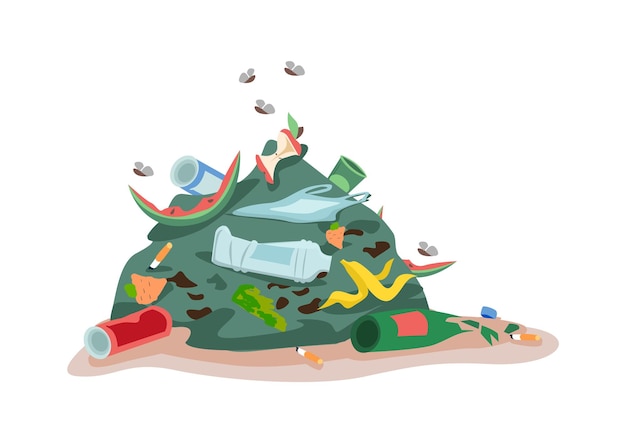 Vector pile of rubbish