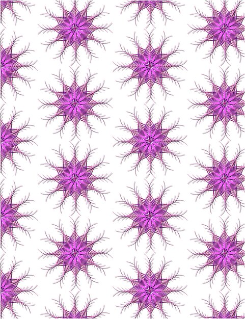 Vector pink geometric shape flower wireframe pattern design vector on solid white color