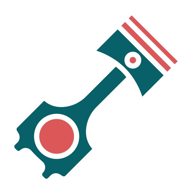 Vector piston icon style