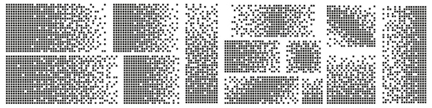 Vector pixel disintegration pixel fade vector