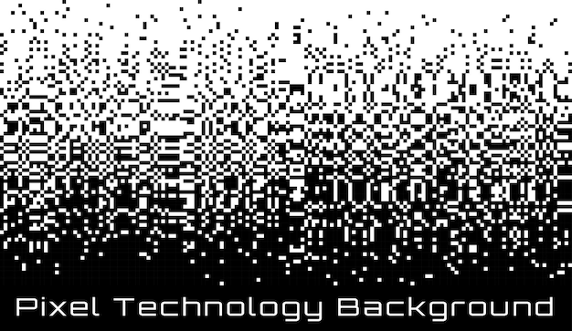 Vector pixel gradient horizontal background backdrop failing pixels pixelated texture big data flow vector
