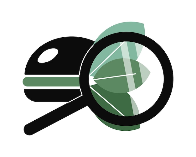 Vector plant based burger meat icon vector illustration