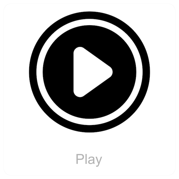 Vector play icon