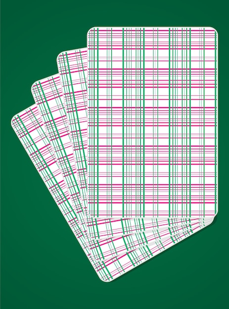 Vector playing cards back sides