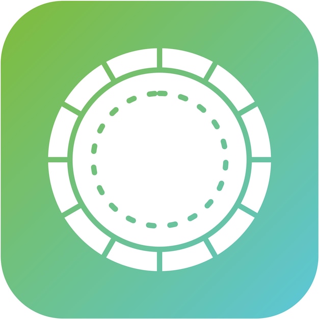 Vector poker chip icon style