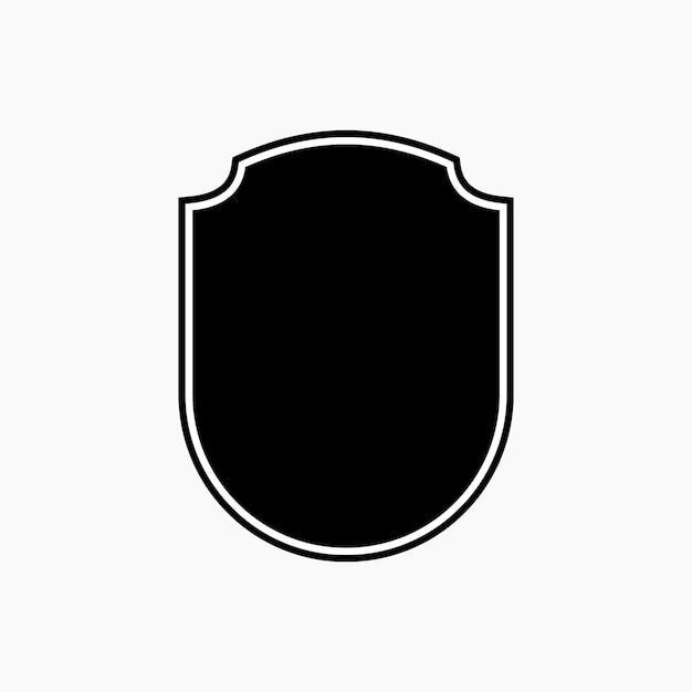 Vector police badge shape