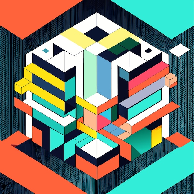 Vector polygon geometric background design