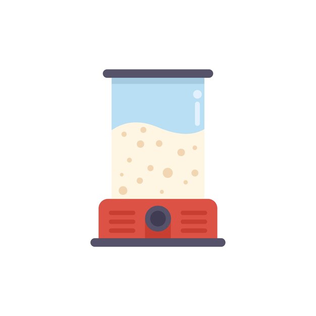 Vector pop corn icon flat vector popcorn machine cooking street