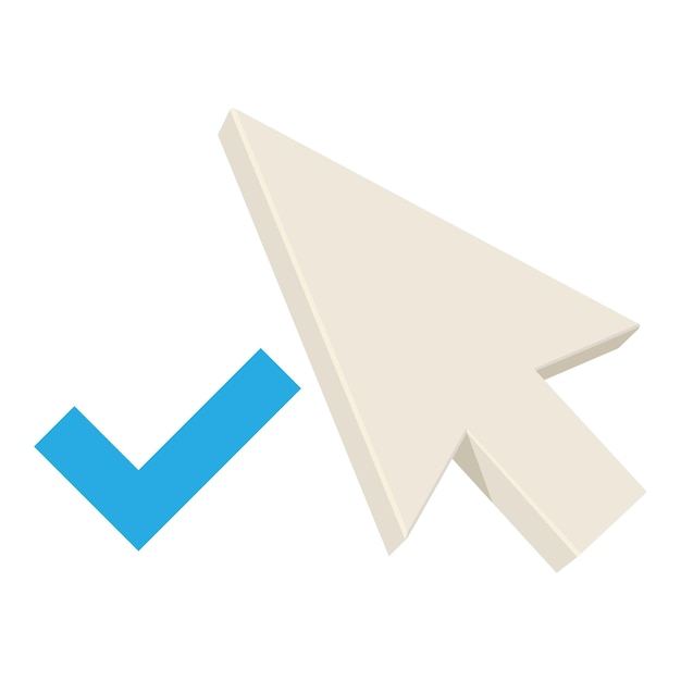 Vector positive pointer icon cartoon illustration of positive pointer vector icon for web
