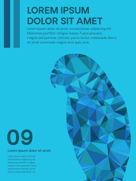 Vector poster triangle geometric vector design 9