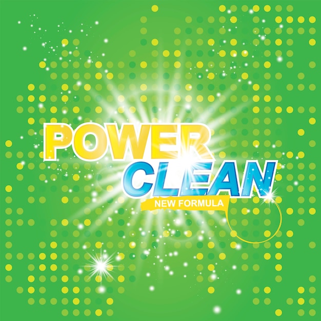 Vector power clean on light effect 
