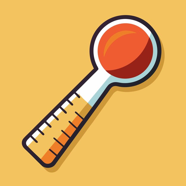 Vector practical measuring spoon vector detailed and functional design for cooking